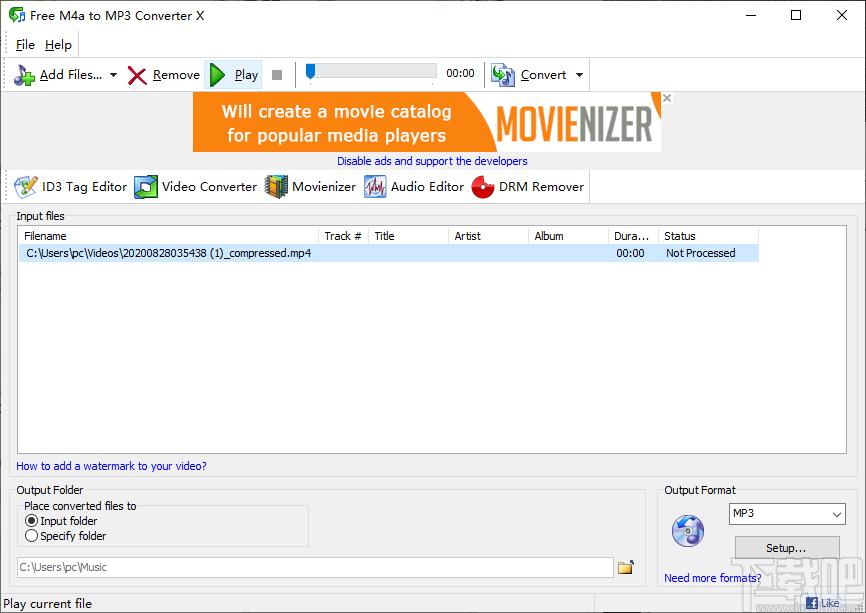 Free M4a to MP3 Converter,音频转换软件,音频格式转换