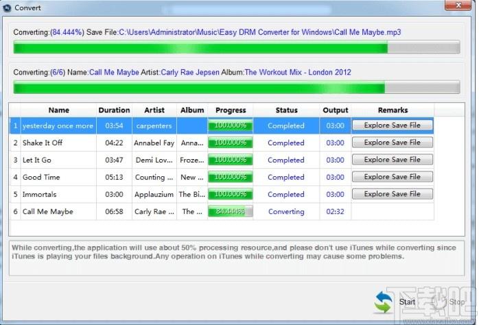 Easy M4P Converter下载,M4P转MP3工具,音频转换