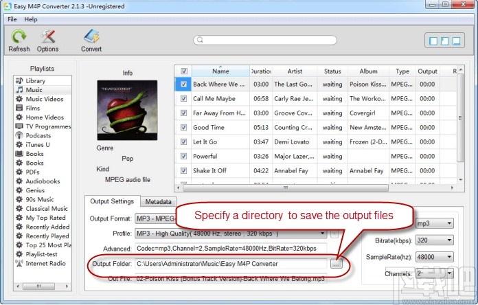 Easy M4P Converter下载,M4P转MP3工具,音频转换