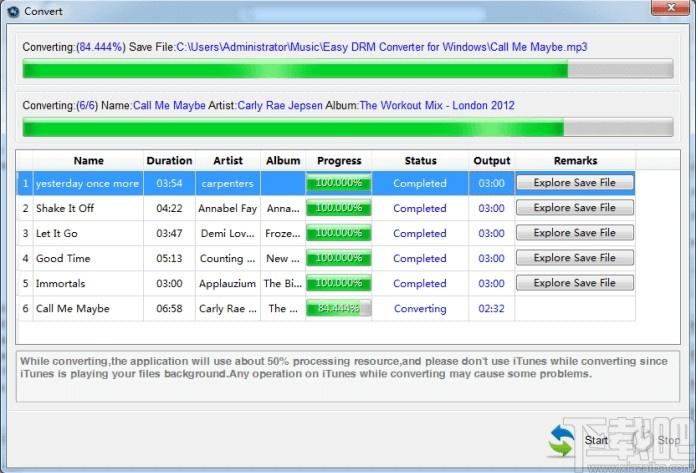 Easy M4P Converter下载,M4P转MP3工具,音频转换