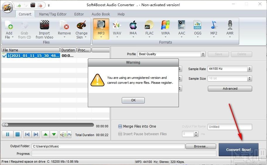 Soft4Boost Audio Converter下载,音频转换器,格式转换