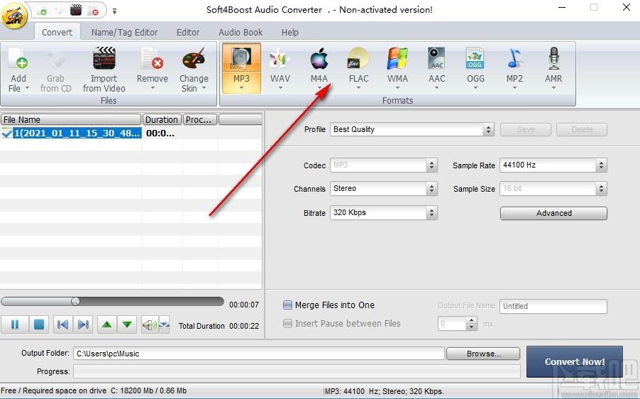 Soft4Boost Audio Converter下载,音频转换器,格式转换