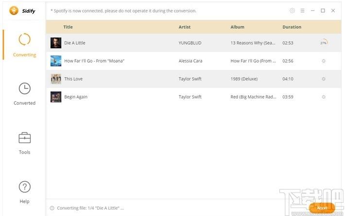 Sidify Spotify Music Converter下载,音频转换器,音频转换,格式转换