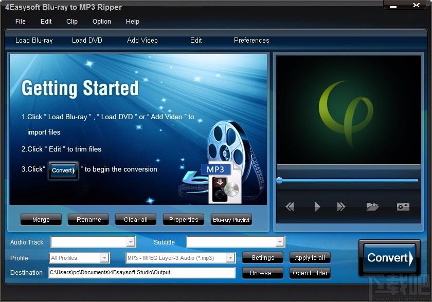 4Easysoft Blu-ray to MP3 Ripper,蓝光转MP3,音频转换