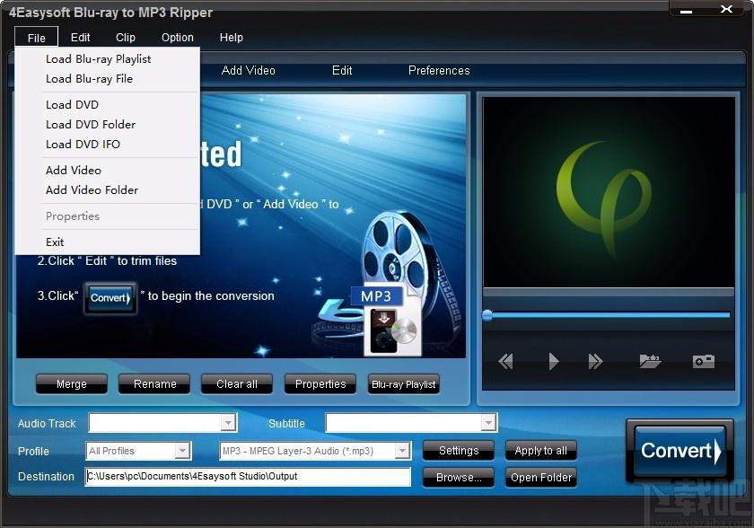 4Easysoft Blu-ray to MP3 Ripper,蓝光转MP3,音频转换