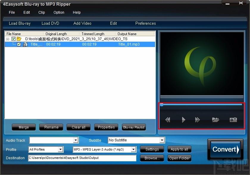 4Easysoft Blu-ray to MP3 Ripper,蓝光转MP3,音频转换